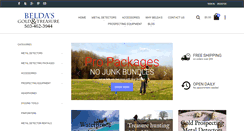 Desktop Screenshot of beldasmetaldetectors.com